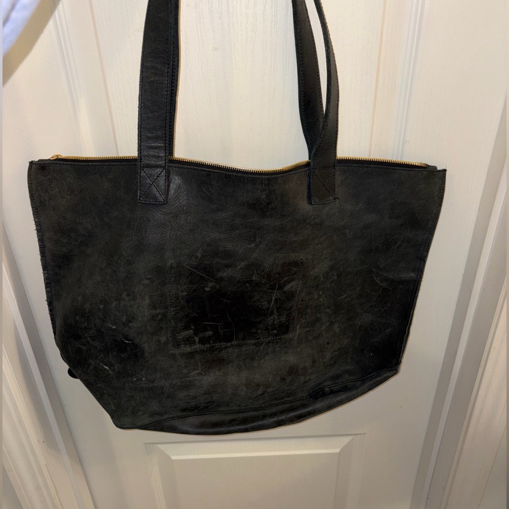 Parker Clay Black Leather Tote Bag Nwt — image 4 of 4